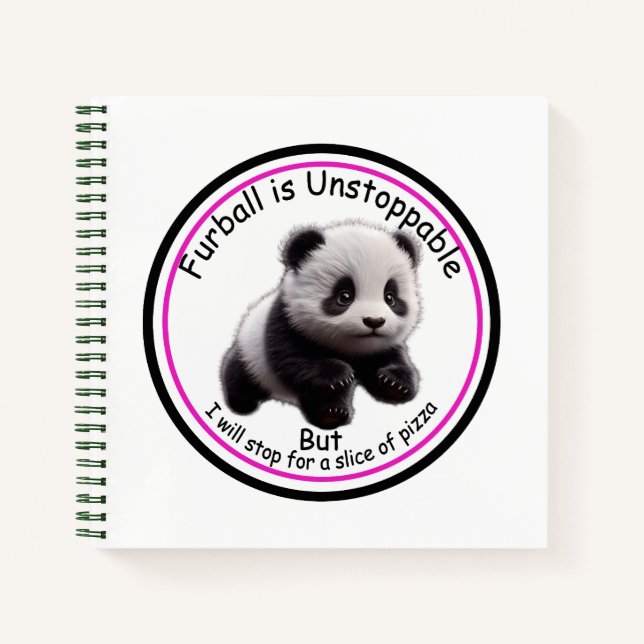 Furball: Ich bin unaufhaltsam Notizbuch (Vorderseite)