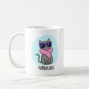 Furbulous Funny Elegant Cat Pun Kaffeetasse
