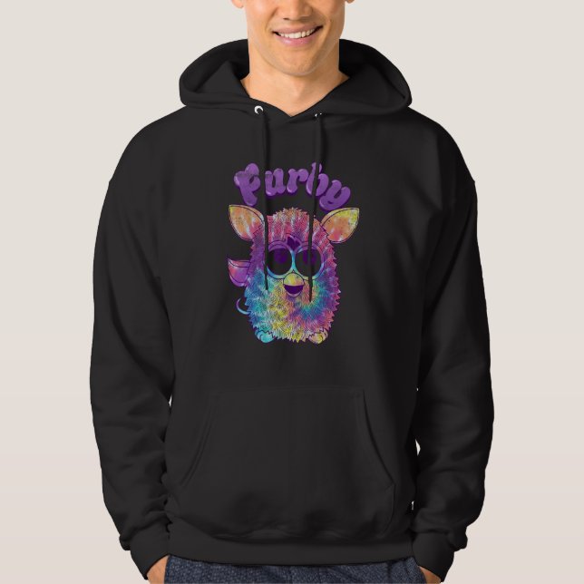 Furby Gefärbte Krawatte Portrait Hoodie (Vorderseite)