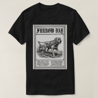 Furchen-Tag-Hund-Shirt T-Shirt