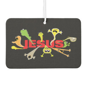 Furcht einflößender Jesus Autolufterfrischer
