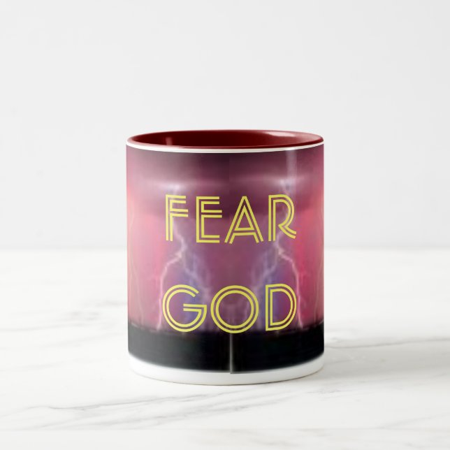 FURCHT-GOTT ZWEIFARBIGE TASSE (Mittel)