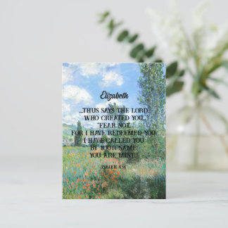 Furcht nicht Bibel Verse Nature Artwork Christlich Postkarte