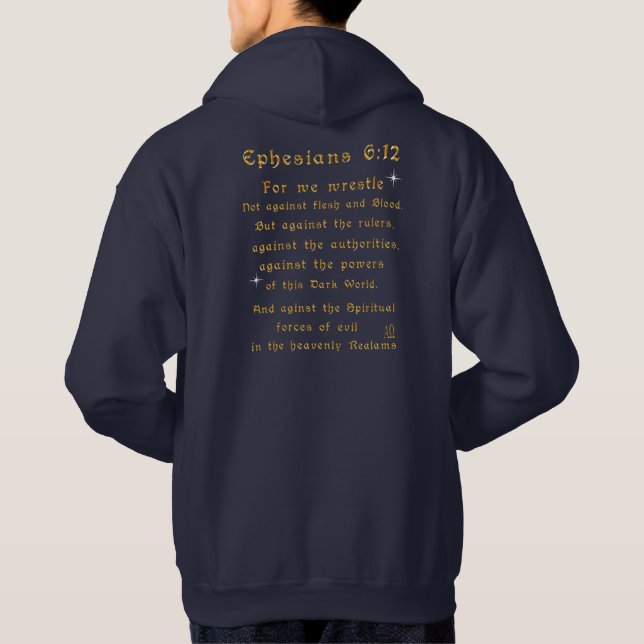Furcht nicht, weil ich bei dir bin hoodie (Rückseite)
