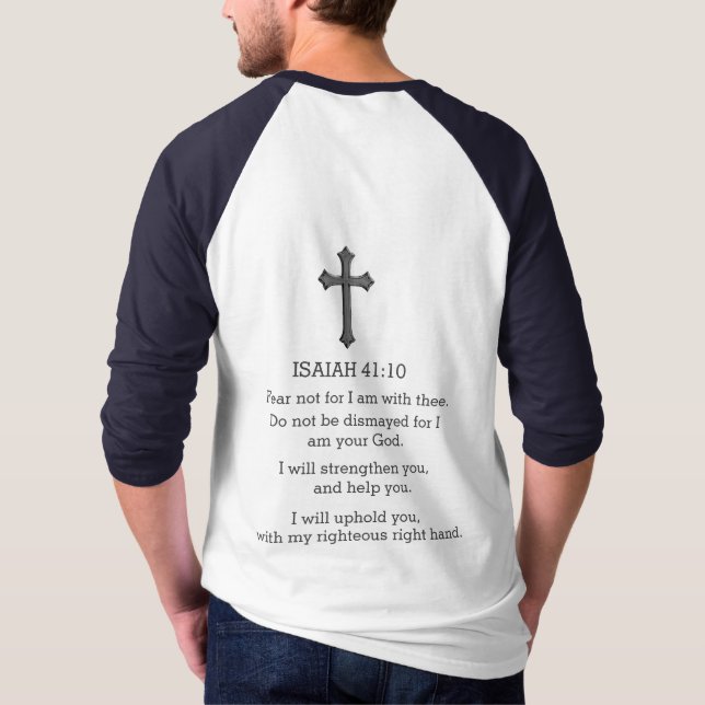 Furcht nicht, weil ich bei dir bin T-Shirt (Rückseite)