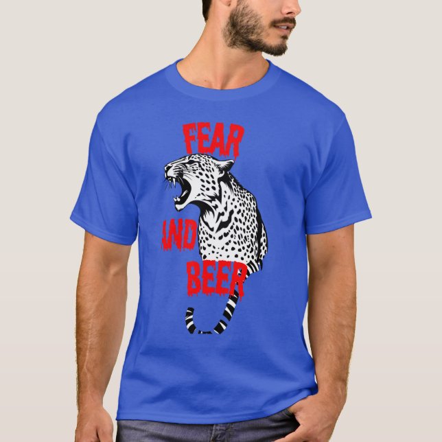Furcht und Bier - Fierce Leopard Party T-Shirt (Vorderseite)