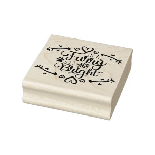 Furcht und helle Weihnachtsmann Lover Gummistempel