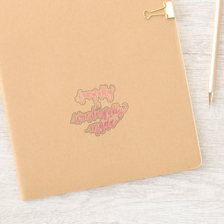 Furcht und wunderbar gemacht aufkleber