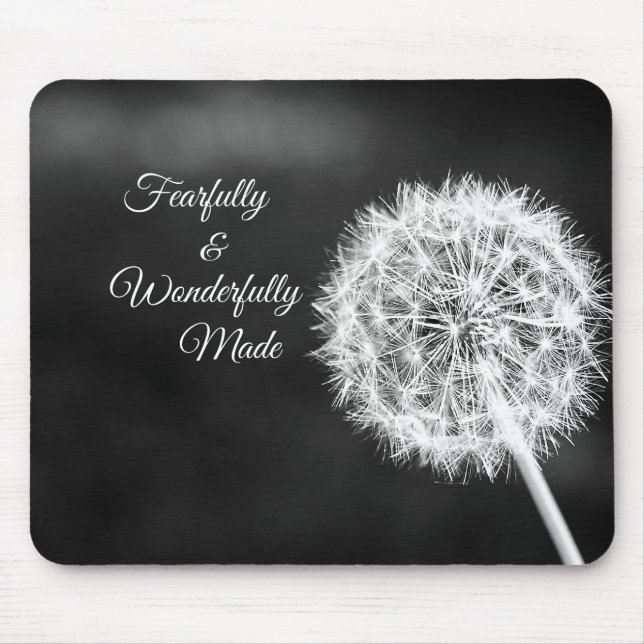 Furcht und wunderbar Made Bible Verse Mousepad (Vorne)