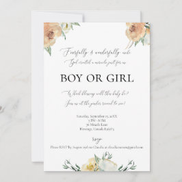 Furcht und wunderbar Made Gender Reveal Einladung