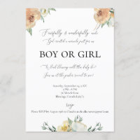 Furcht und wunderbar Made Gender Reveal Einladung