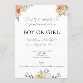 Furcht und wunderbar Made Gender Reveal Einladung