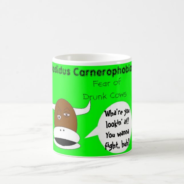 Furcht vor betrunkenen Kühen Kaffeetasse (Mittel)