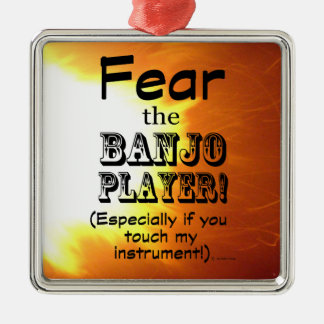 Furcht vor dem Banjo-Spieler Ornament Aus Metall