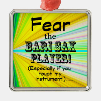 Furcht vor dem Bari Sax Player Ornament Aus Metall
