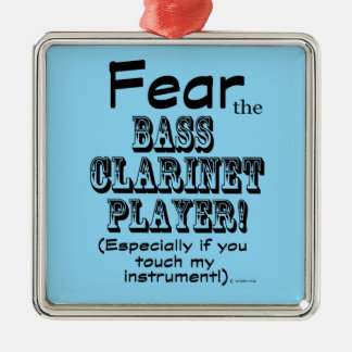 Furcht vor dem Bass Klarinettenspieler Ornament Aus Metall