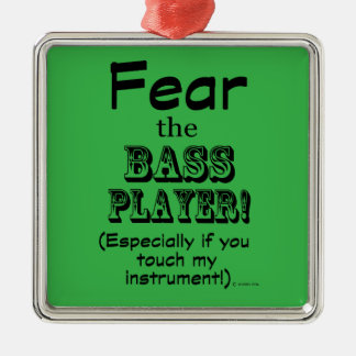 Furcht vor dem Bass Player Ornament Aus Metall
