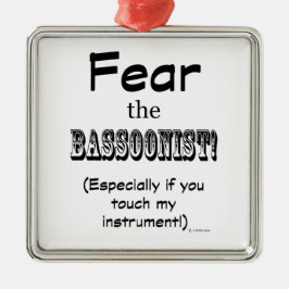 Furcht vor dem Bassoonisten Ornament Aus Metall