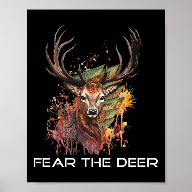 Furcht vor dem Hirschbasketball 1 Poster (Vorne)