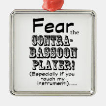 Furcht vor dem Kontrabassoon-Spieler