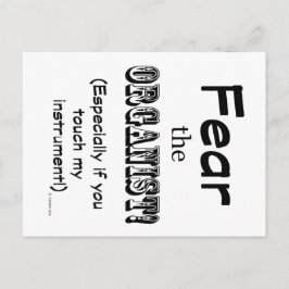 Furcht vor dem Organisten Postkarte