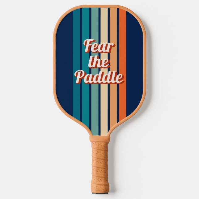 Furcht vor dem Paddel Retro Custom Pickleball Padd Pickleball Schläger (Vorderseite)
