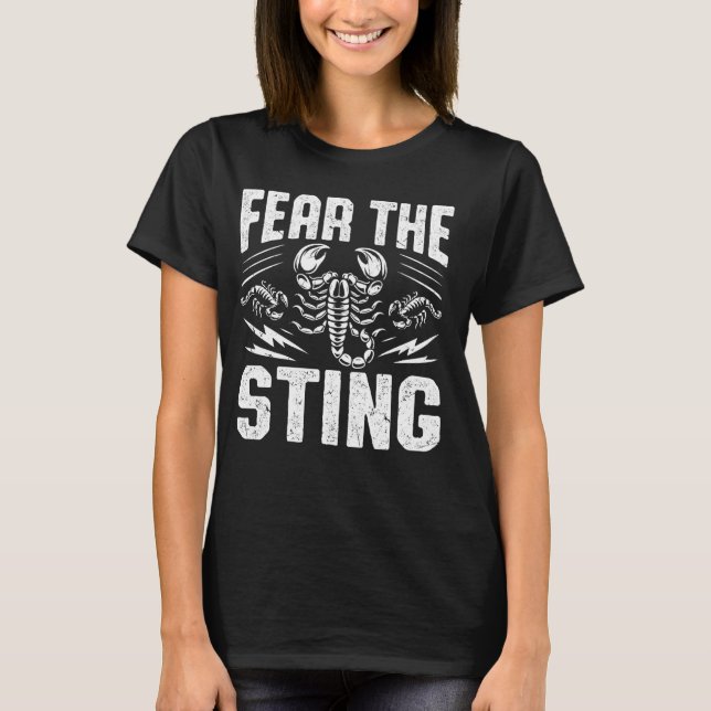 Furcht vor dem Sting-Skorpion T-Shirt (Vorderseite)
