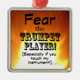 Furcht vor dem Trumpet-Spieler Ornament Aus Metall