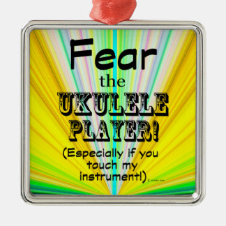 Furcht vor dem Ukulele Player Ornament Aus Metall