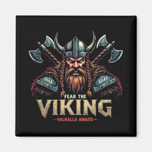 Furcht vor dem Wikinger Krieger Valhalla erwartet Magnet
