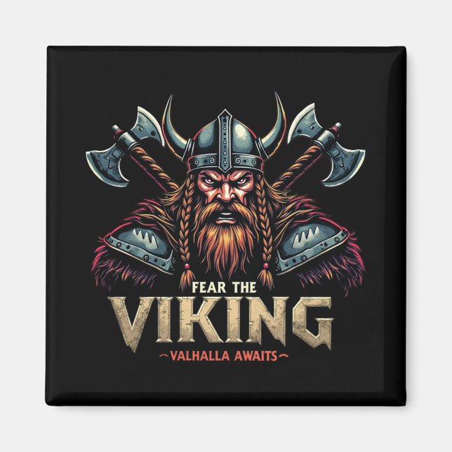 Furcht vor dem Wikinger Krieger Valhalla erwartet Magnet (Vorne)