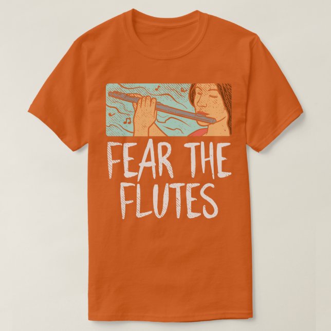 Furcht vor den Flöten T-Shirt (Design vorne)