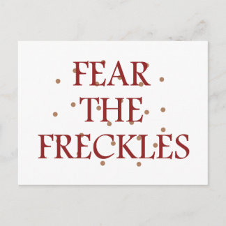Furcht vor den Freckles Postkarte