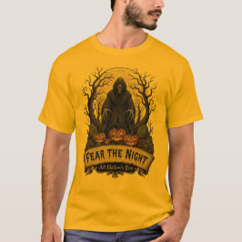 Furcht vor der Nacht" grimmiger Sensenmann Hallowe T-Shirt