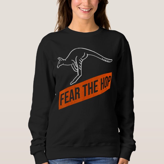 Furcht vor einem wahnsinnigen Kangaroo Sweatshirt (Vorderseite)