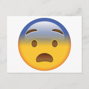 Furcht vor Emoji Postkarte