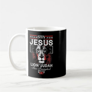 Furcht vor Jesus hat der Löwe von Juda triumphiert Kaffeetasse