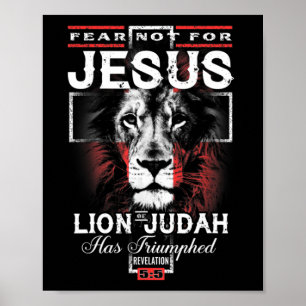 Furcht vor Jesus hat der Löwe von Juda triumphiert Poster
