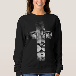 Furcht vor Jesus hat der Löwe von Juda triumphiert Sweatshirt