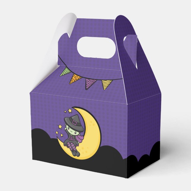 Furchtbar Niedliche Halloween-Hexe Geschenkschachtel (Vorderseite)