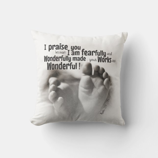 Furchtbar und wunderbar gemacht kissen (Vorderseite)