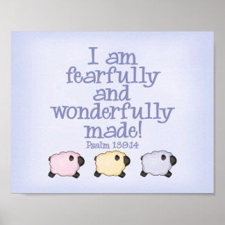 Furchtbar und wunderbar Made 8x10 Print - Blau Poster