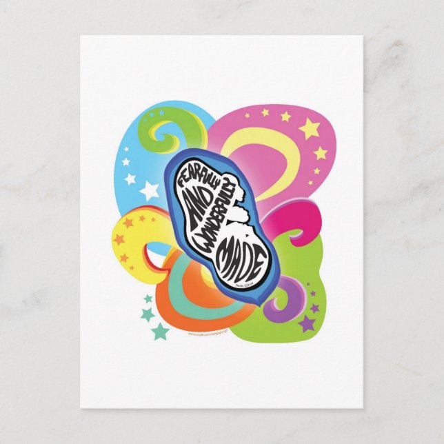 Furchtbar und wunderbar Made! Postkarte (Vorderseite)