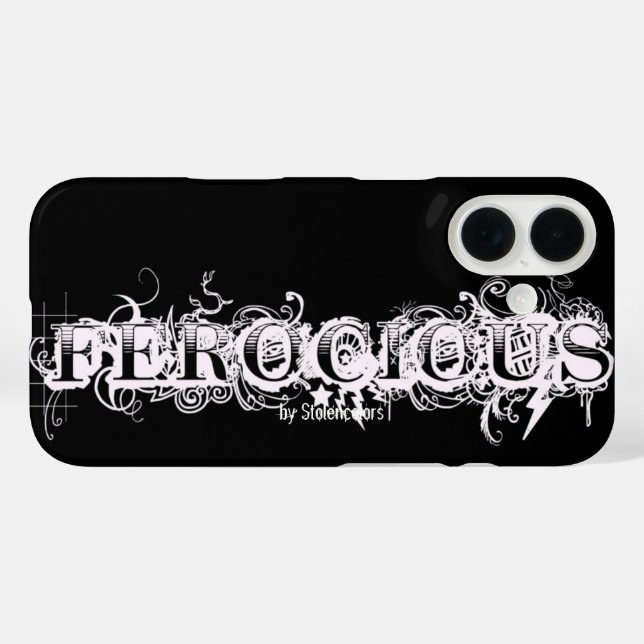 Furchtbare Tattoo-Typografie Case-Mate iPhone Hülle (Rückseite (Horizontal))