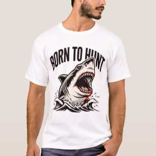 Furchtbarer Hai auftauchend T-Shirt