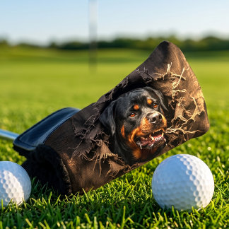 Furchtbarer Rottweiler-Golfputter Golf Headcover