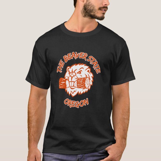 Fürchte das Biber-Staats-Tier für Oregon T-Shirt (Vorderseite)