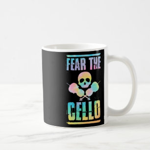 Fürchte den Cello-Totenkopf im Halloween-Stil Cell Kaffeetasse