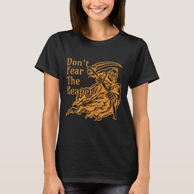 Fürchte den gotischen Todesgrimm-Sensenmann des Se T-Shirt (Vorderseite)