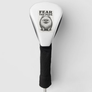 Fürchte den Puff � Hilarischer flauschiger Hunde-W Golf Headcover